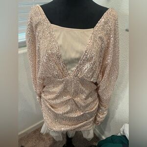 CBR‎ Sequin Long Sleeve Dress